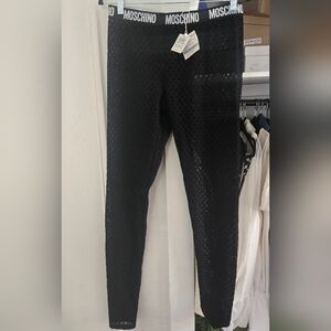 moschino mesh leggings sz l